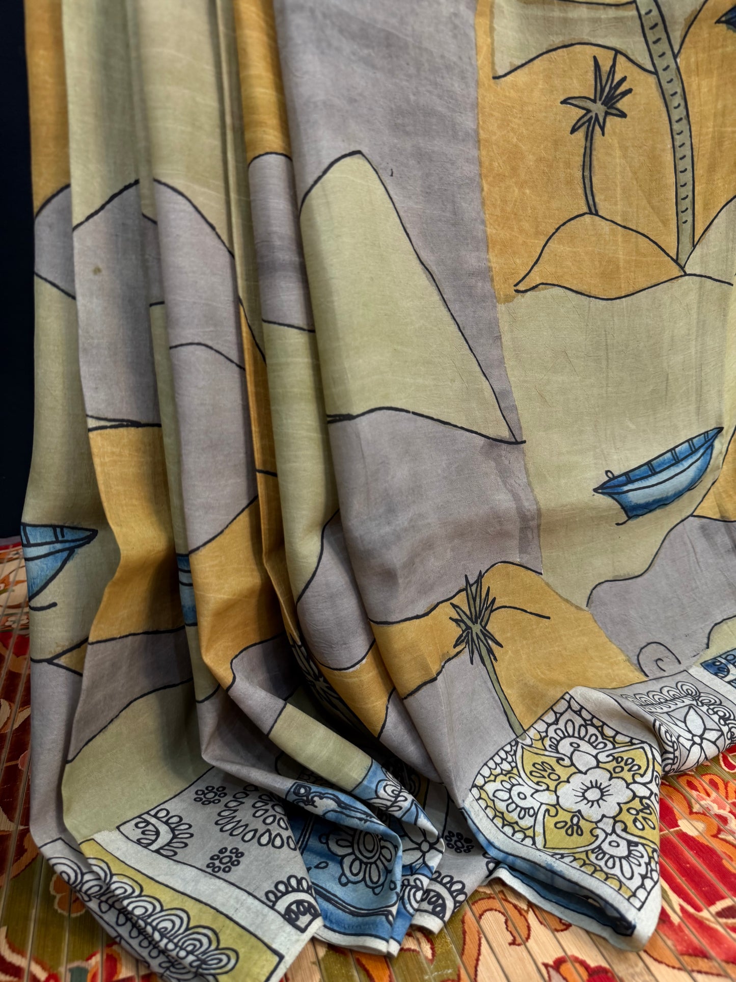 Silkcotton Penkalamkari Saree