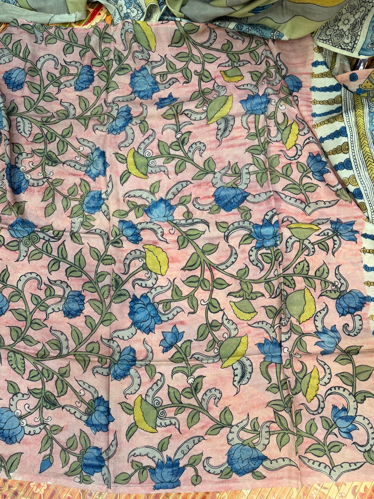 Silkcotton Penkalamkari Saree