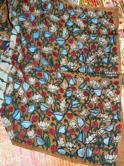 Silkcotton Penkalamkari Saree