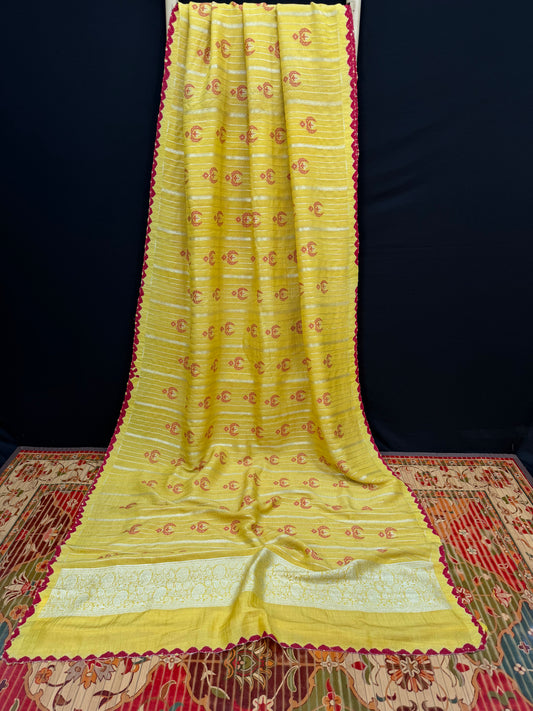 Puresilk tussar georgette benaras sarees.