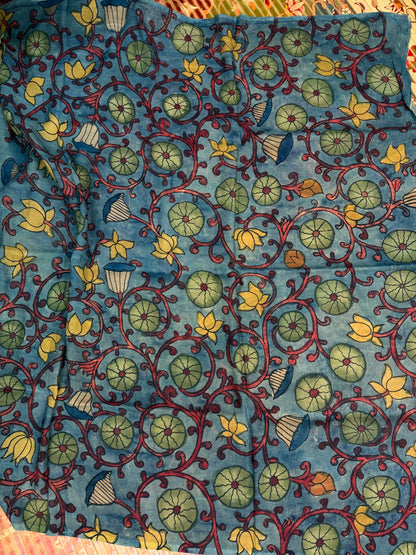 Silkcotton Penkalamkari Saree