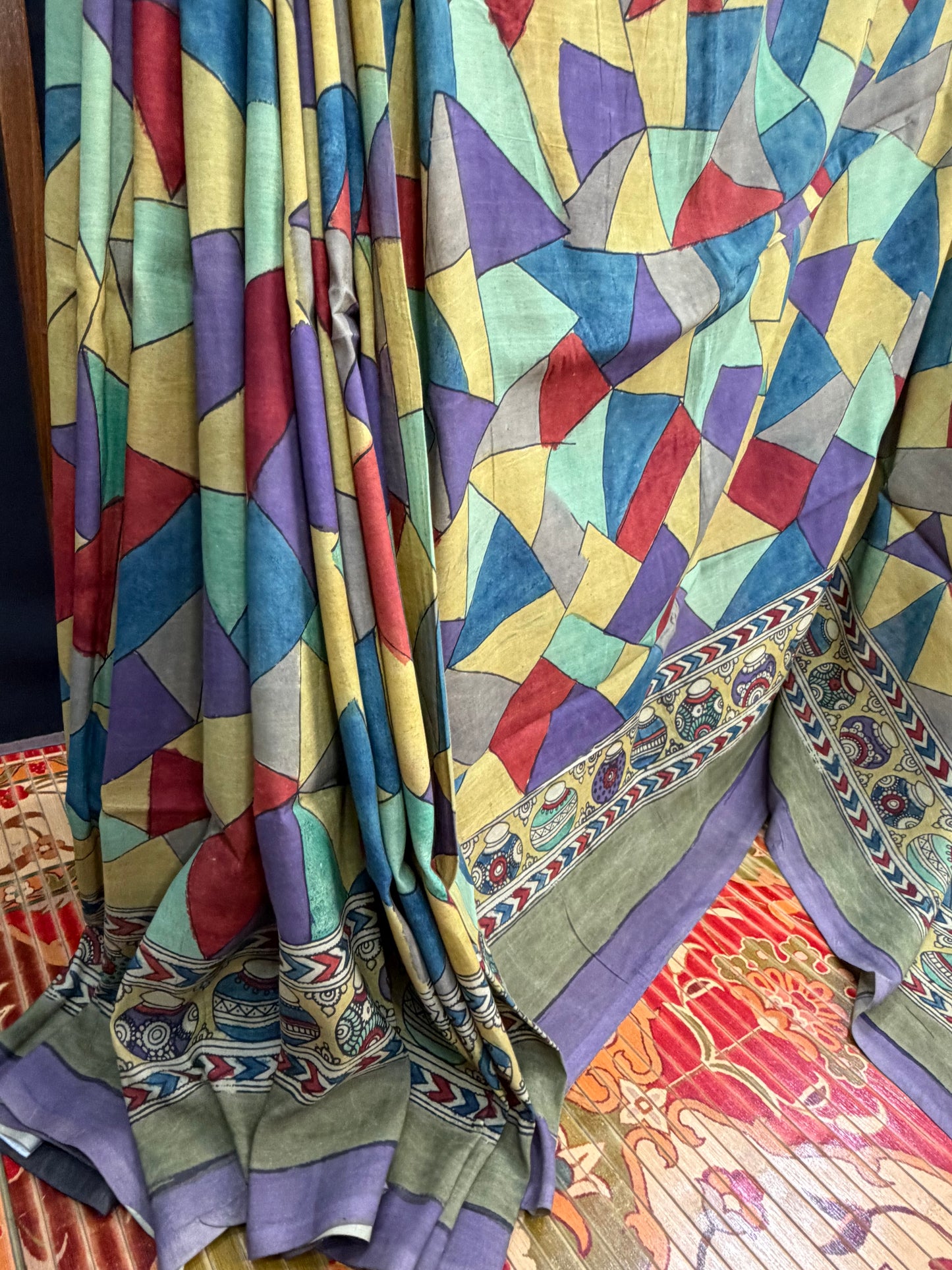 Silkcotton Penkalamkari Saree