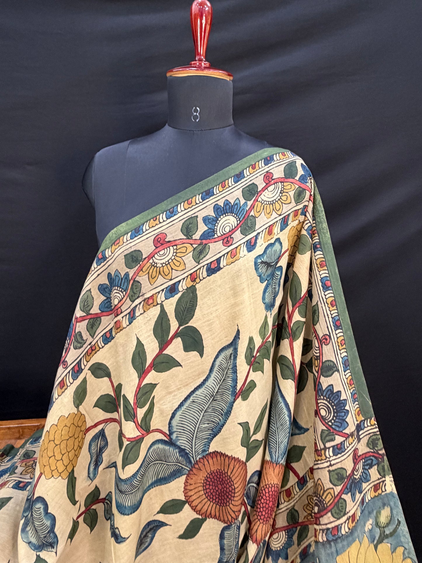 Silkcotton Penkalamkari Saree