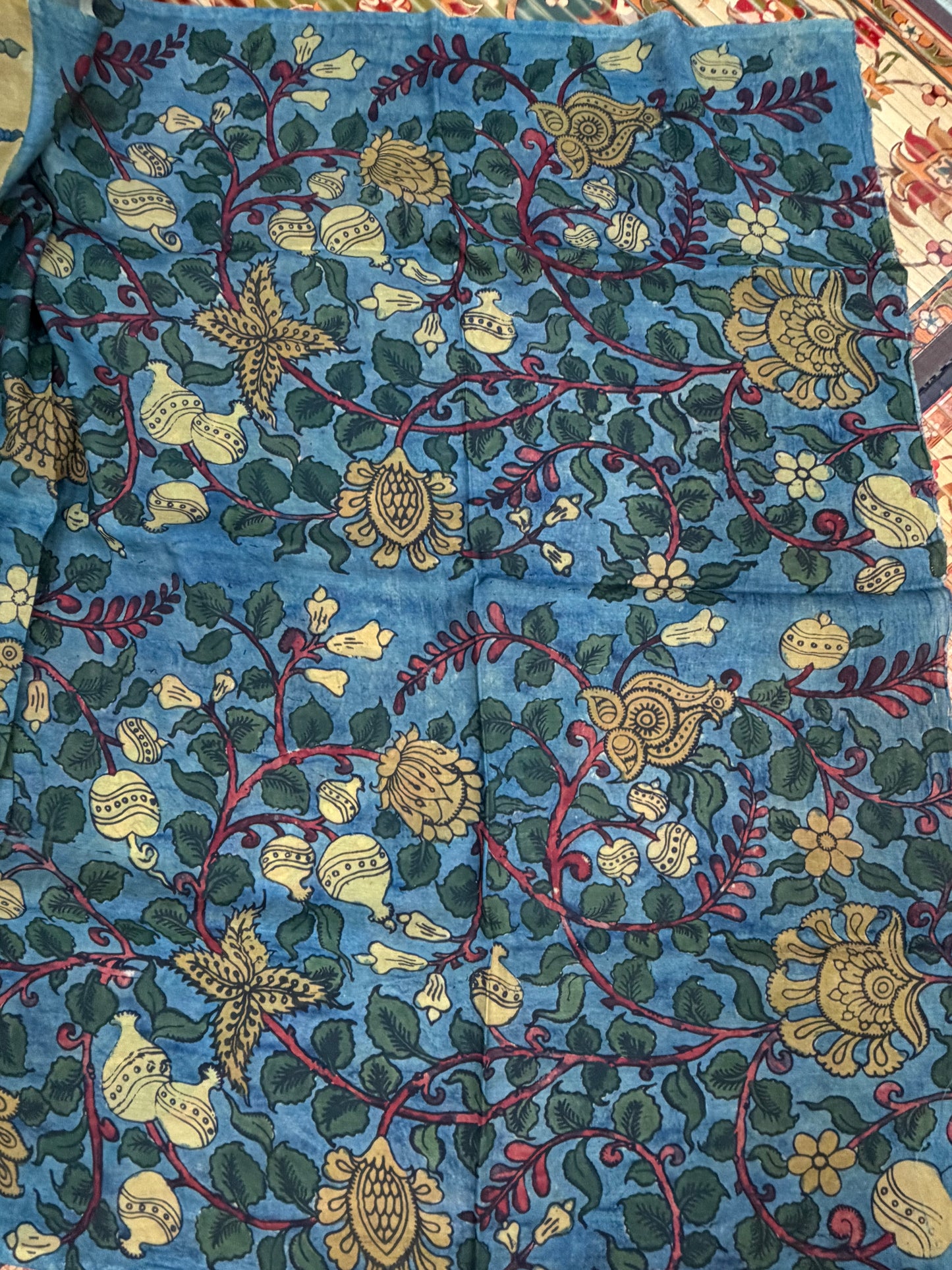Silkcotton Penkalamkari Saree