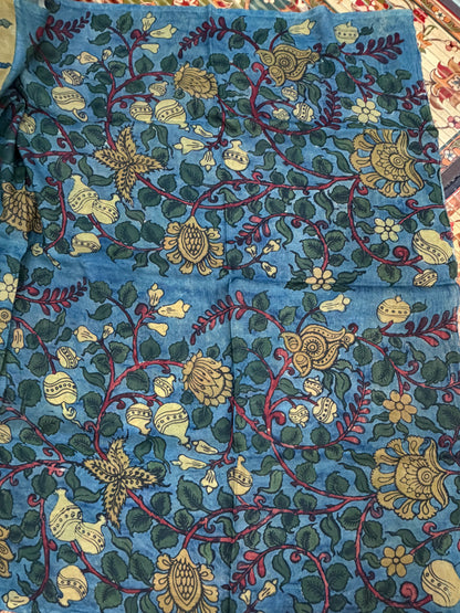 Silkcotton Penkalamkari Saree