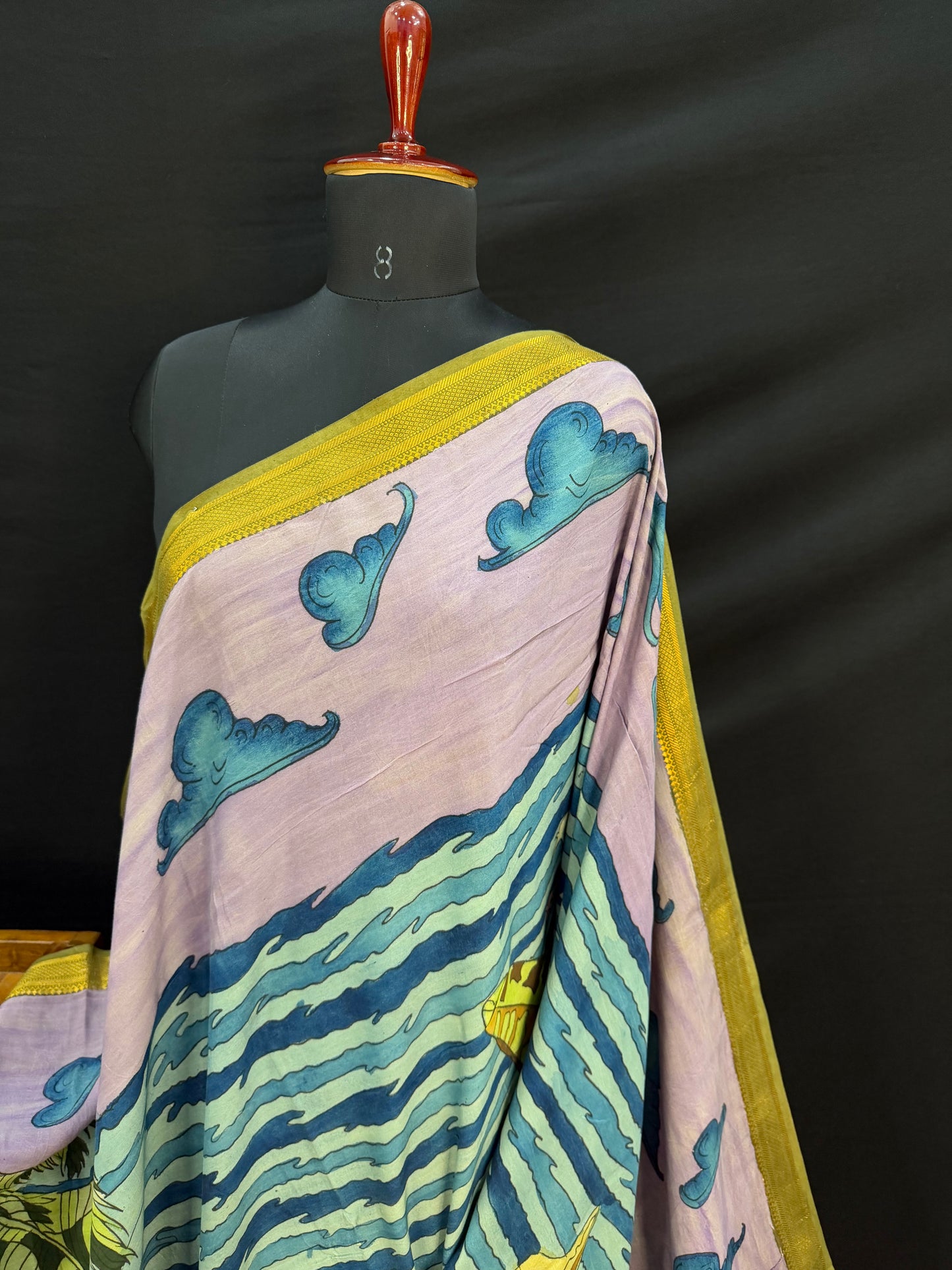Silkcotton Penkalamkari Saree
