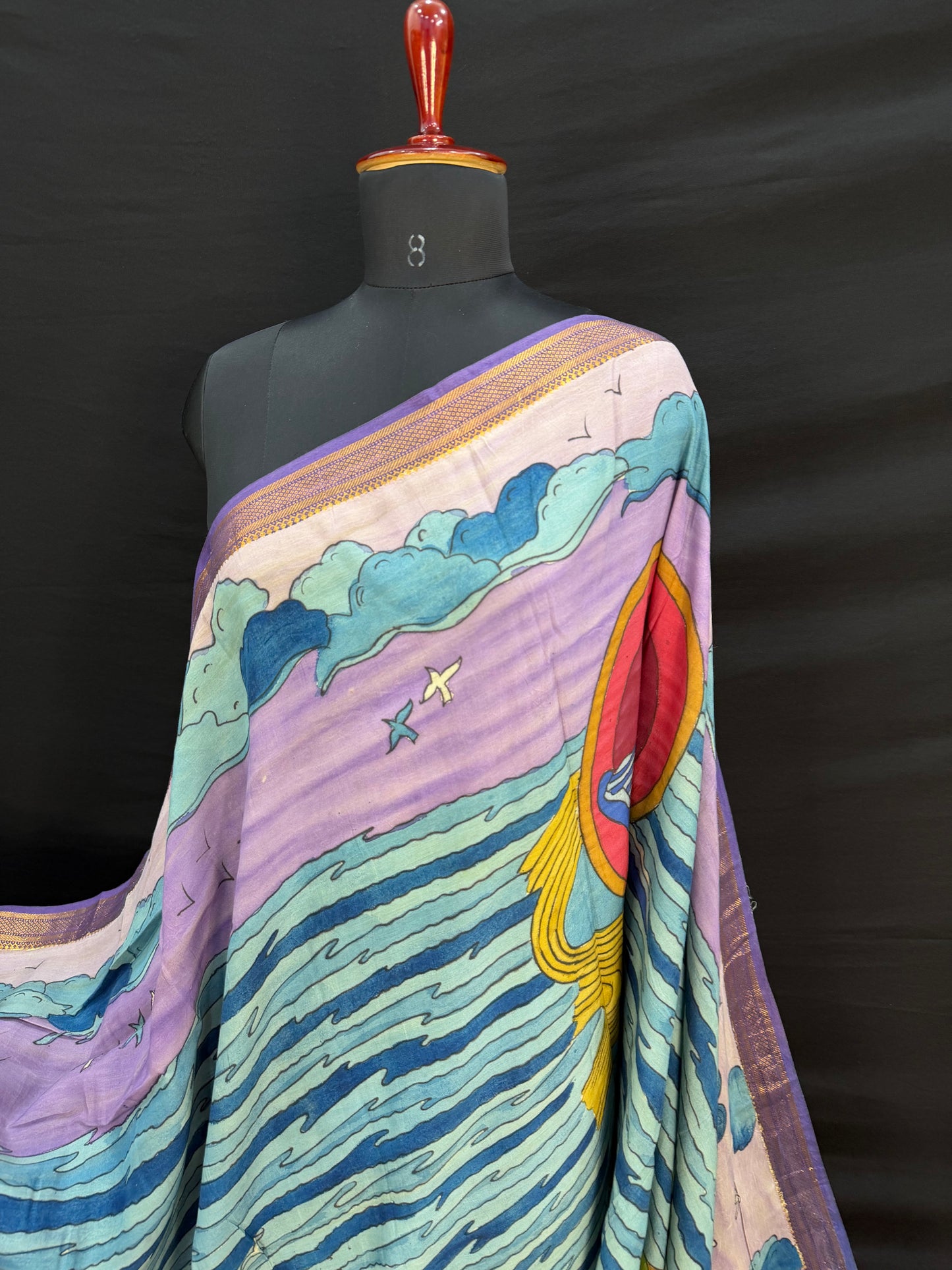 Silkcotton Penkalamkari Saree