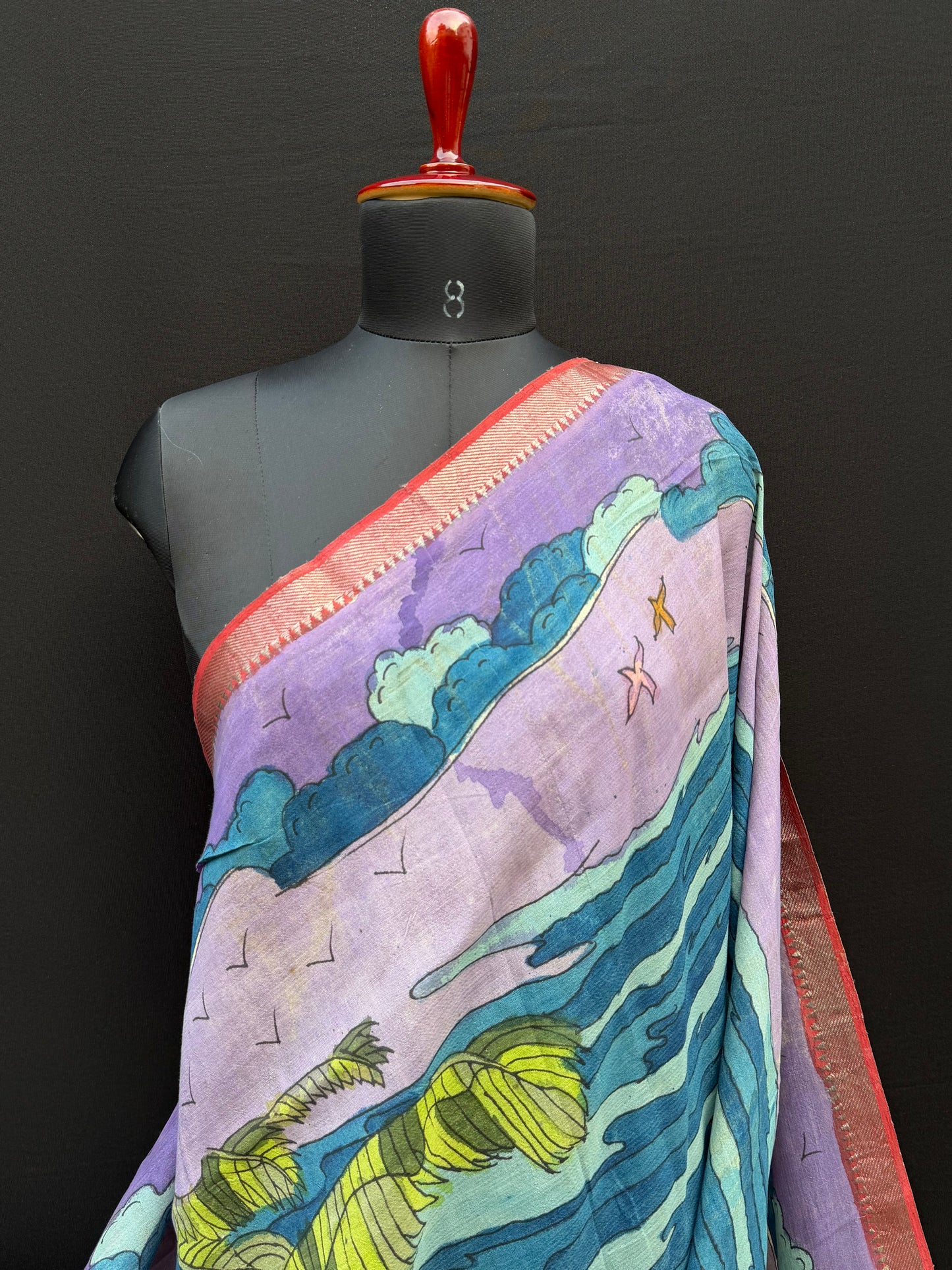 Silkcotton Penkalamkari Saree