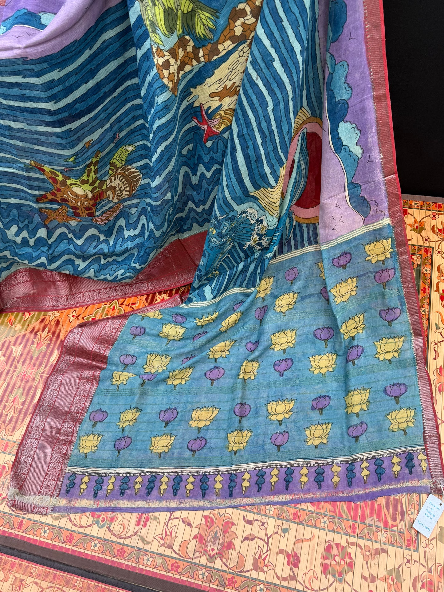 Silkcotton Penkalamkari Saree