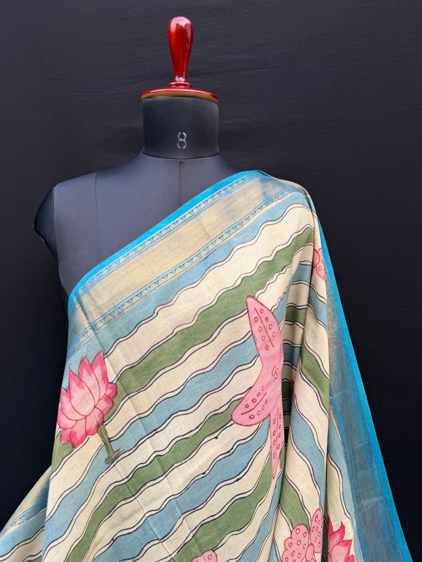 Silkcotton Penkalamkari Saree
