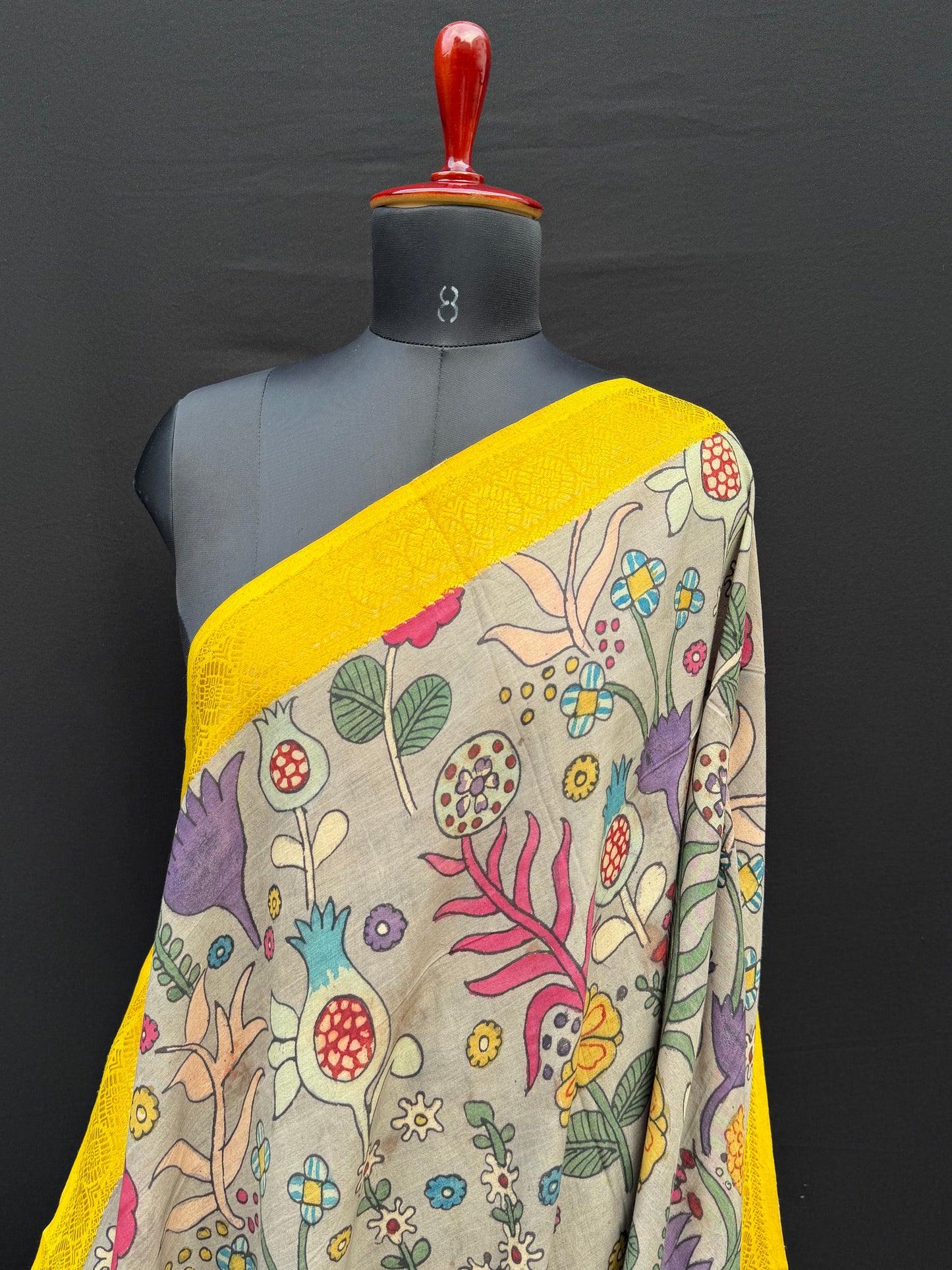 Silkcotton Penkalamkari Saree