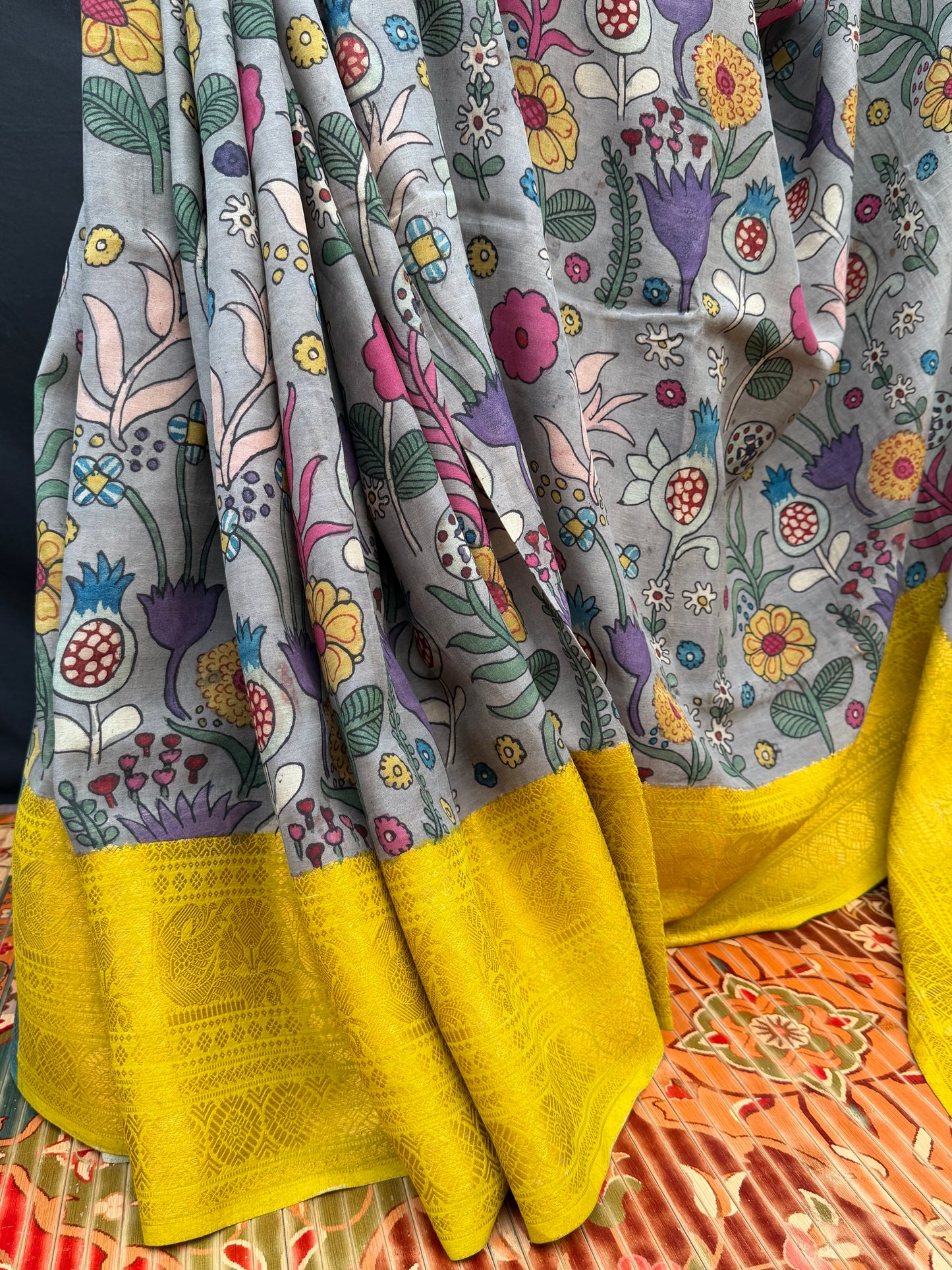 Silkcotton Penkalamkari Saree