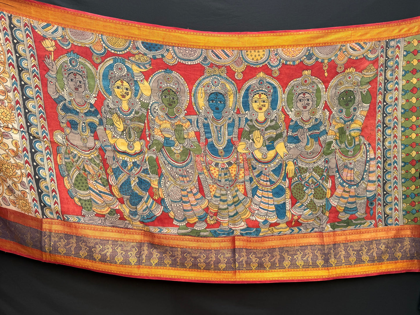 Silkcotton Penkalamkari Saree