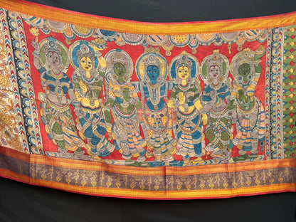 Silkcotton Penkalamkari Saree