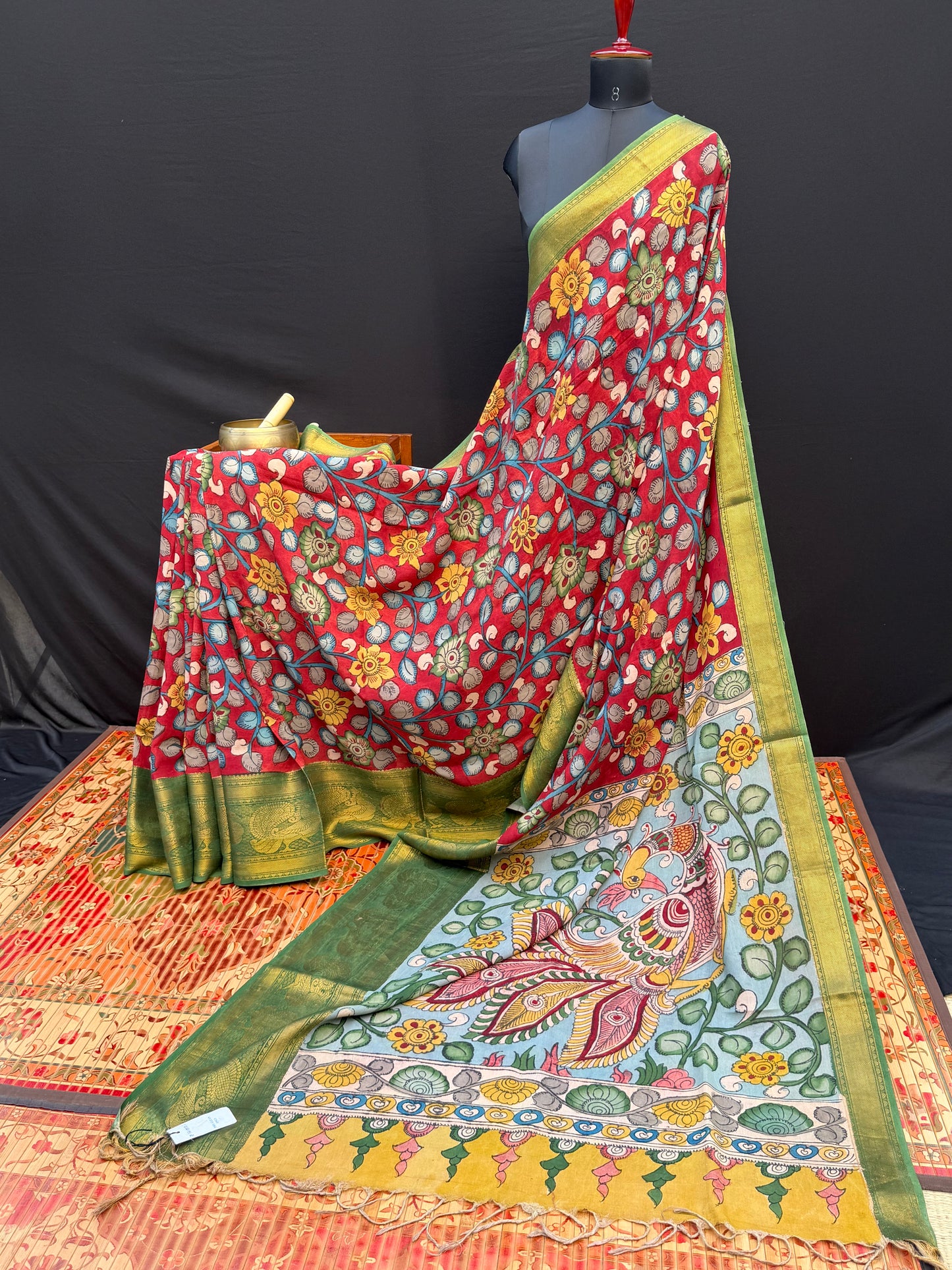 Silkcotton Penkalamkari Saree