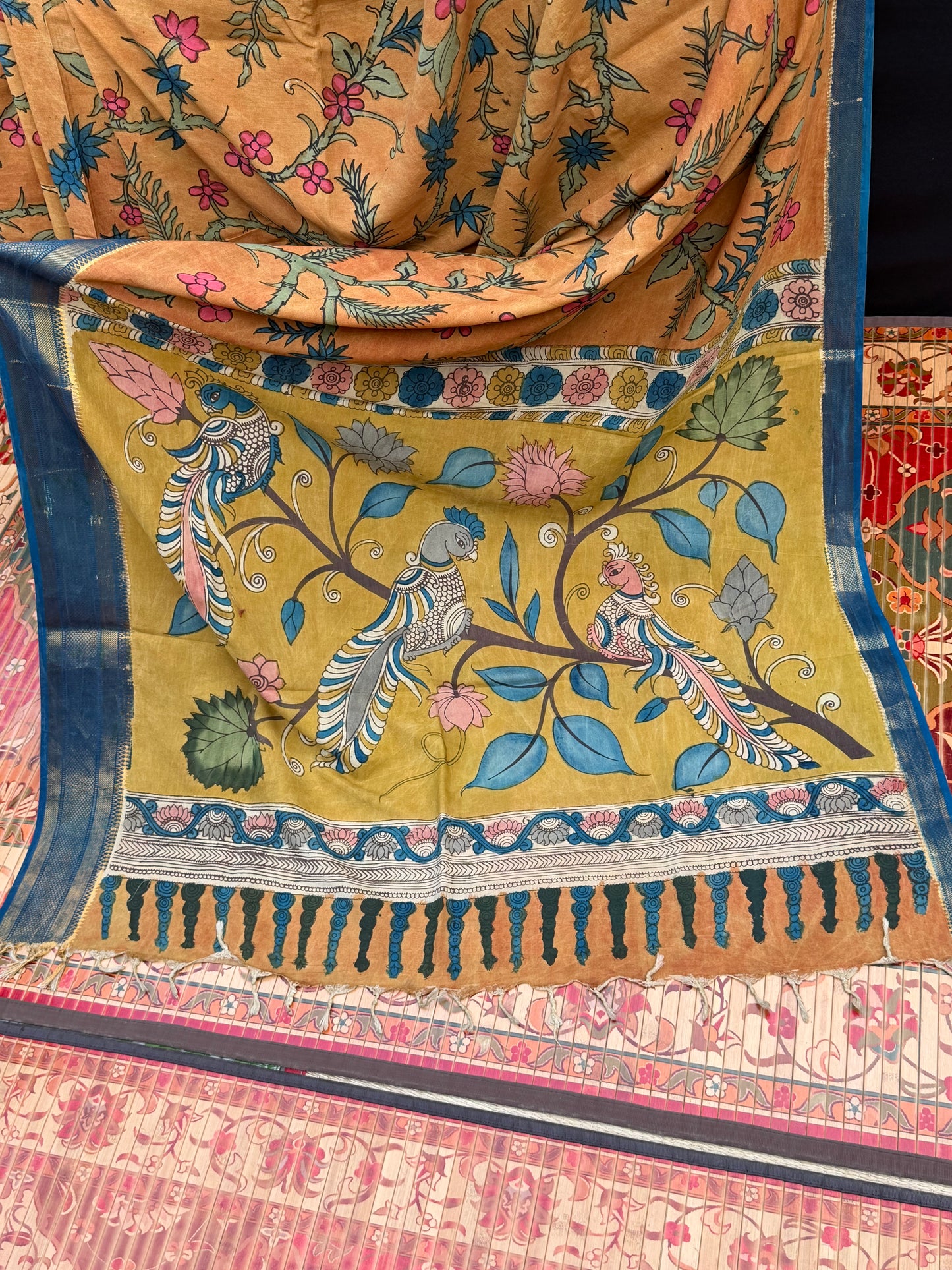 Silkcotton Penkalamkari Saree