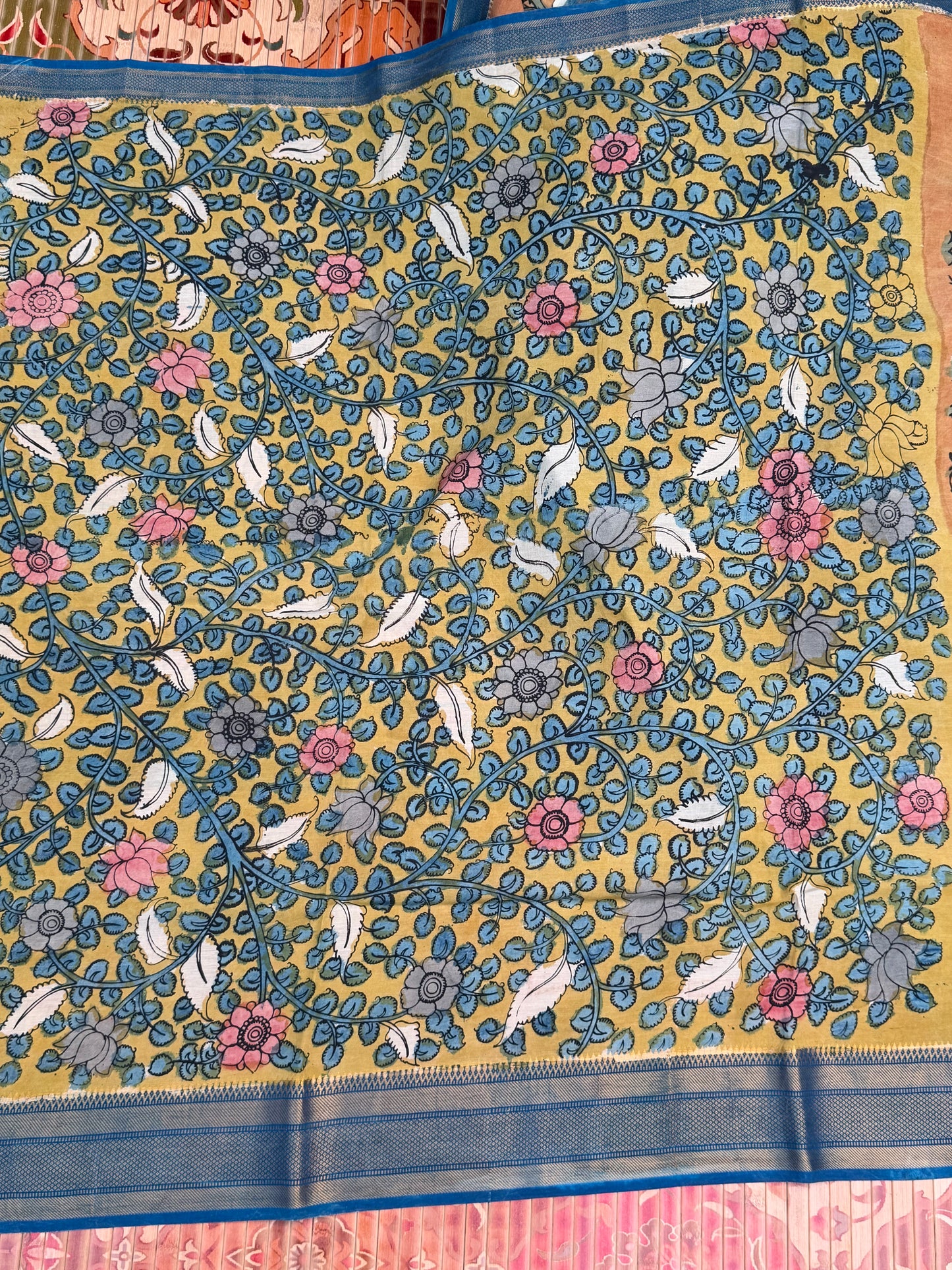 Silkcotton Penkalamkari Saree
