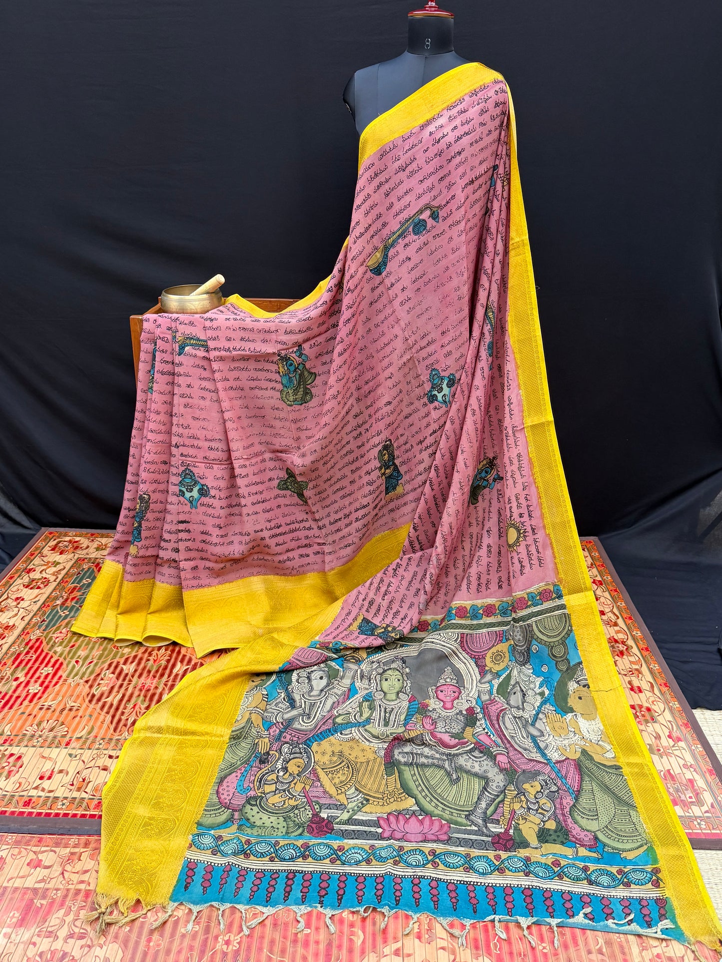 Silkcotton Penkalamkari Saree