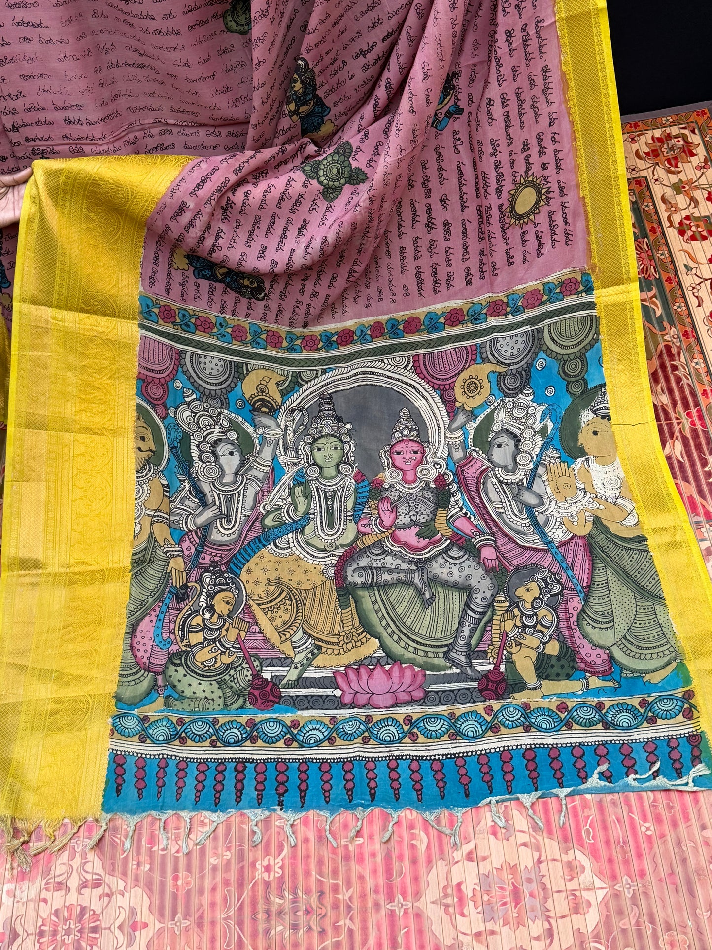 Silkcotton Penkalamkari Saree