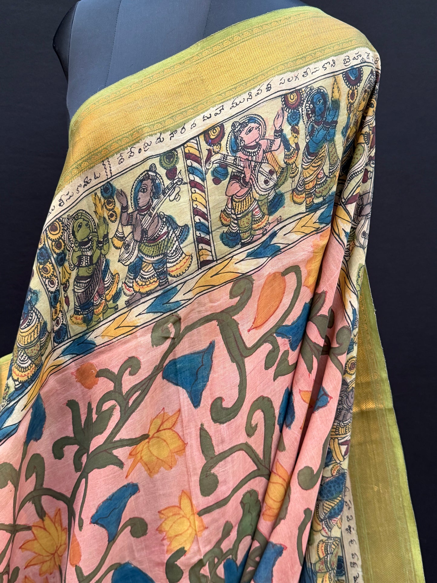 Silkcotton Penkalamkari Saree