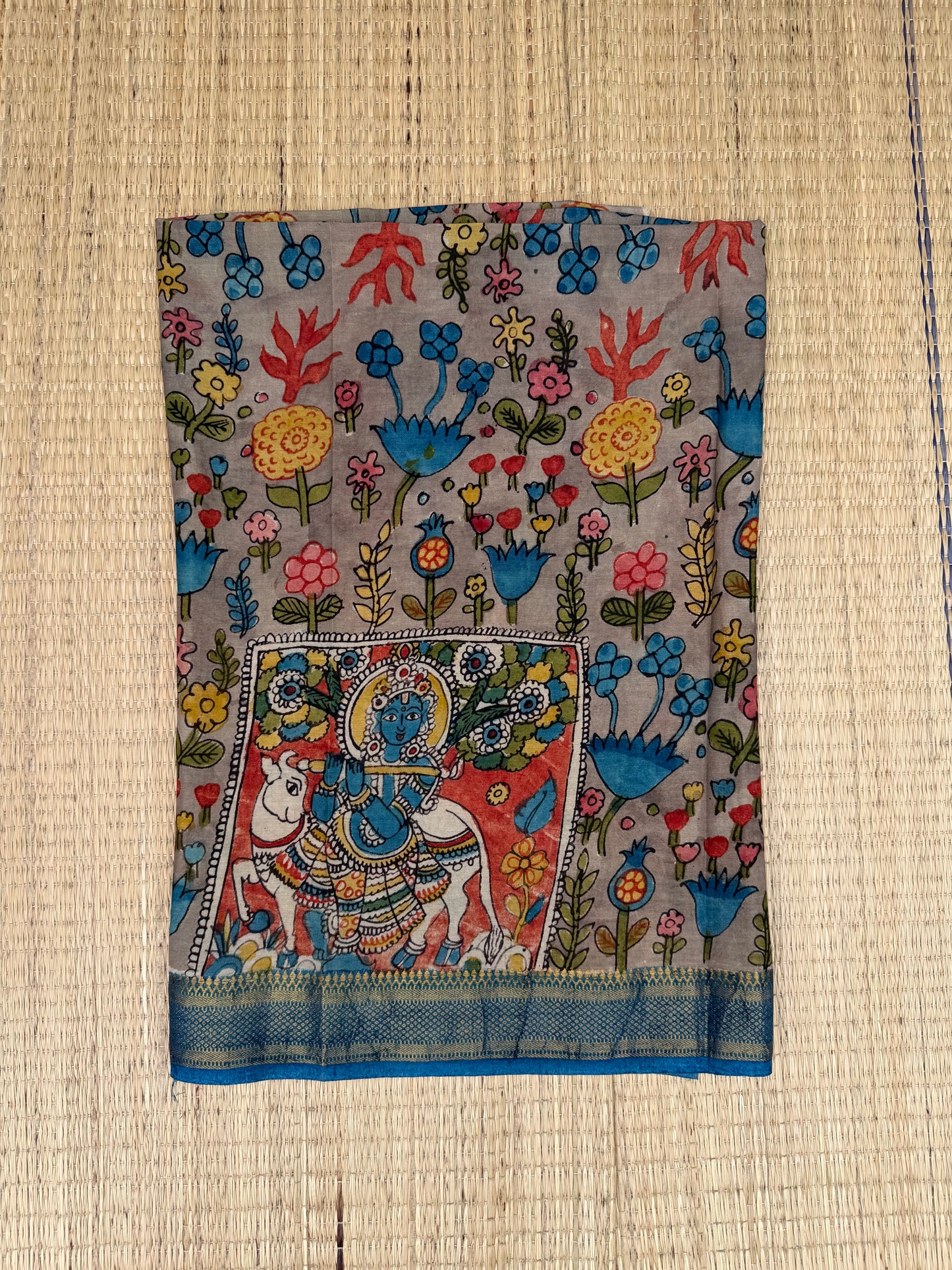 Penkalamkari Pure silkcotton blouse materials