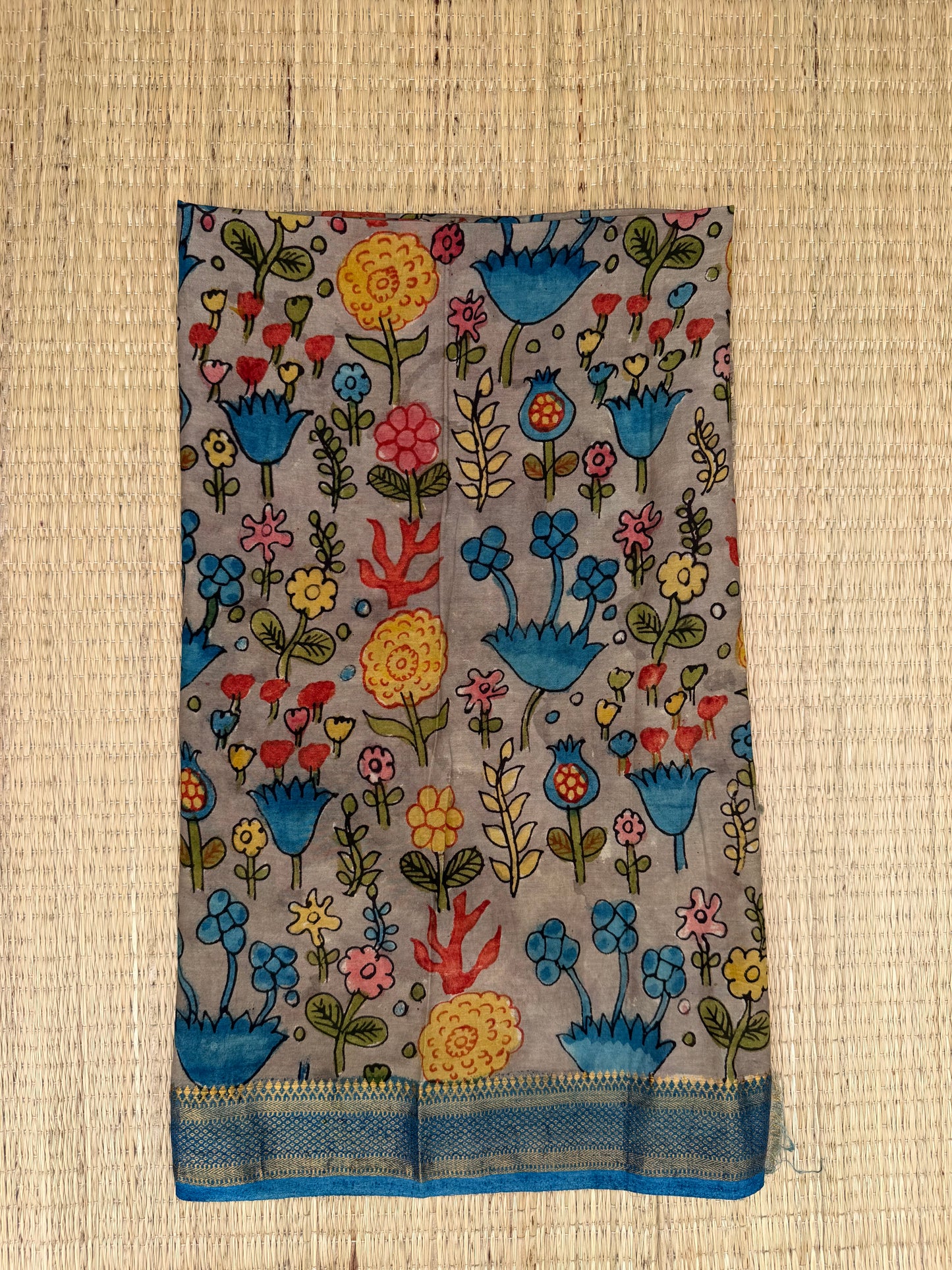 Penkalamkari Pure silkcotton blouse materials