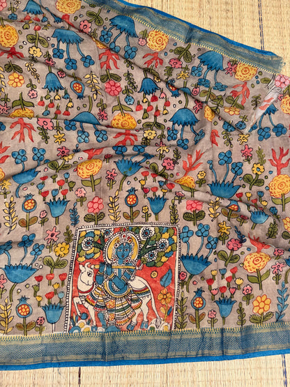 Penkalamkari Pure silkcotton blouse materials