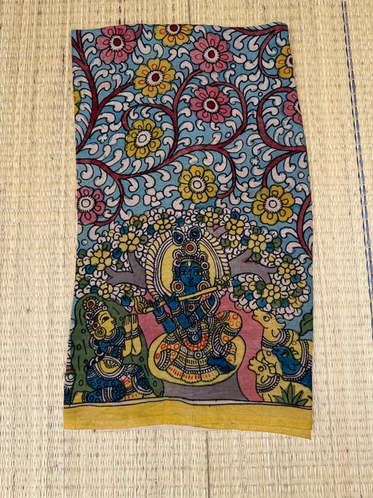 Penkalamkari Pure silkcotton blouse materials