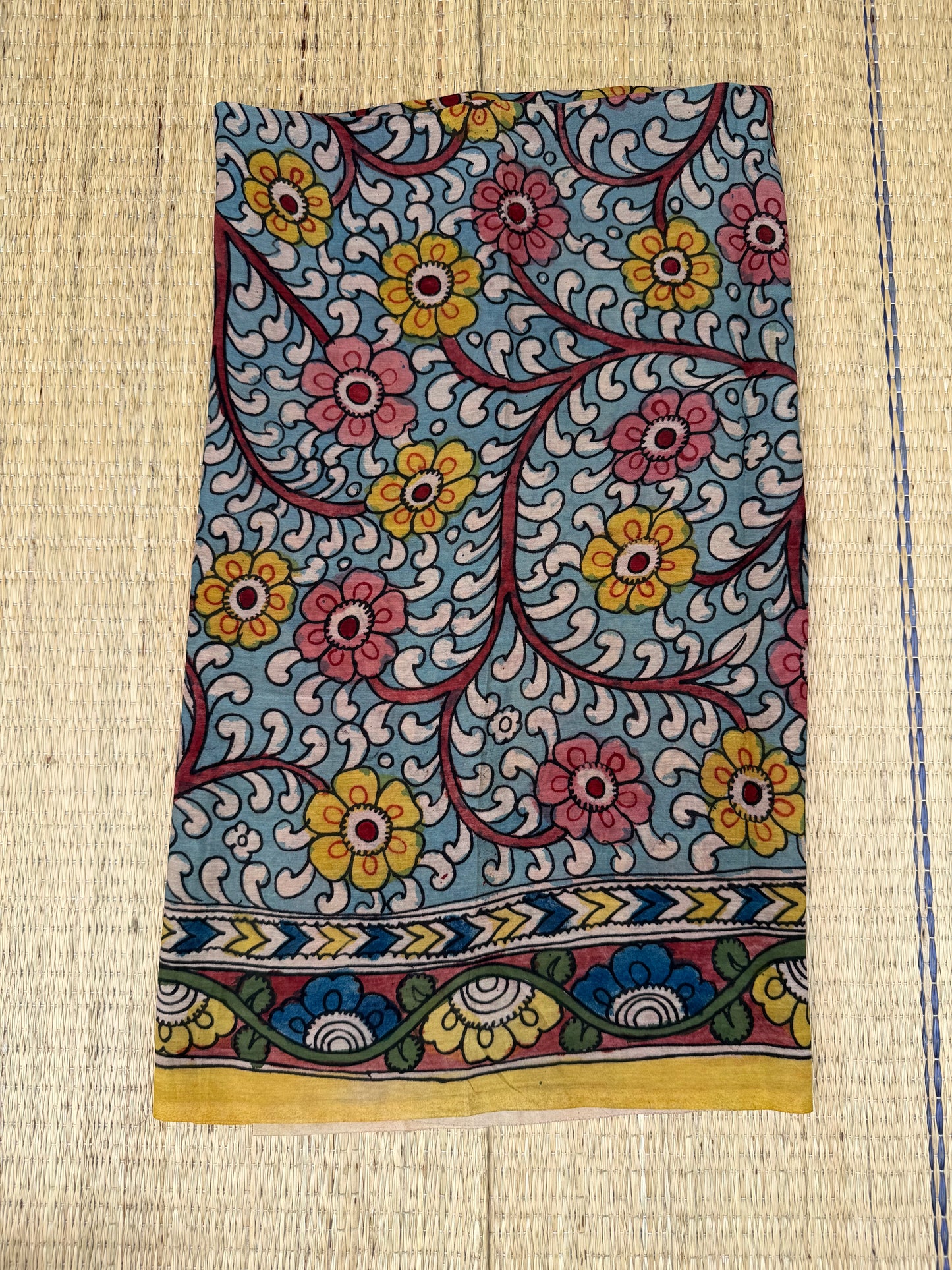 Penkalamkari Pure silkcotton blouse materials