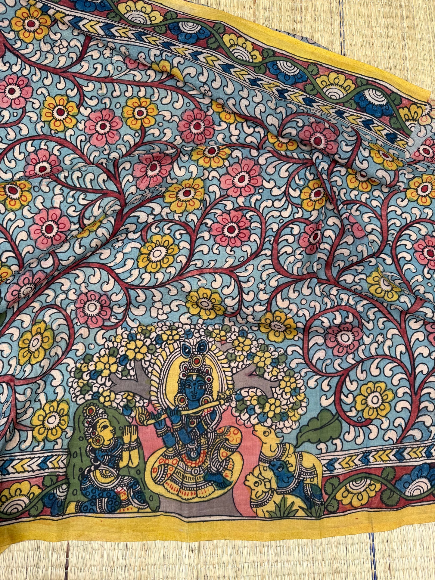 Penkalamkari Pure silkcotton blouse materials