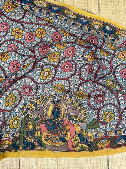 Penkalamkari Pure silkcotton blouse materials
