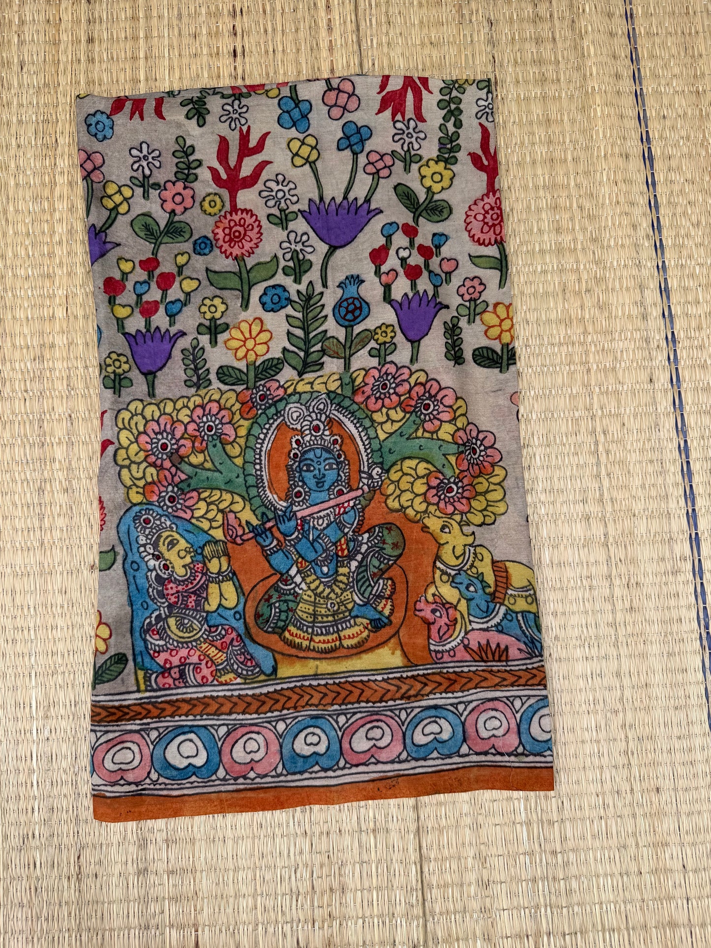 Penkalamkari Pure silkcotton blouse materials