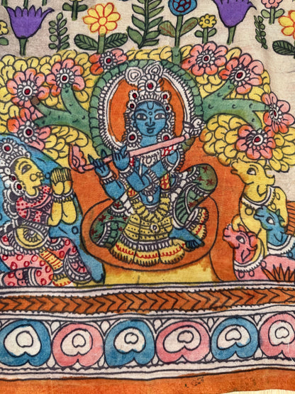 Penkalamkari Pure silkcotton blouse materials