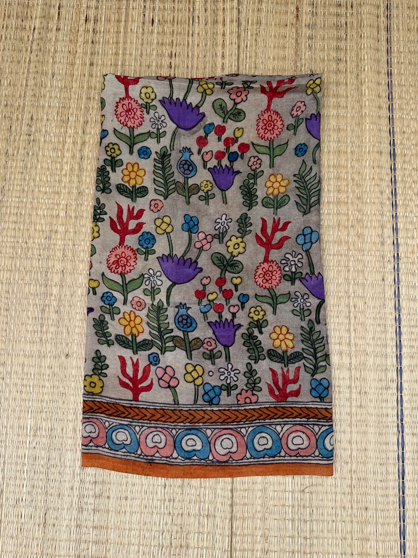 Penkalamkari Pure silkcotton blouse materials