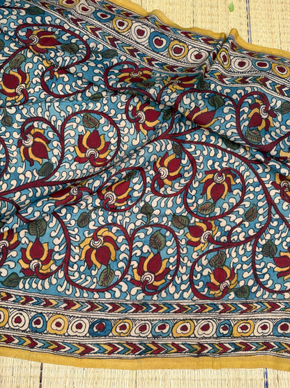 Penkalamkari Pure silkcotton blouse materials