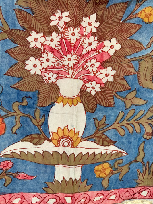 Penkalamkari Pure silkcotton blouse materials