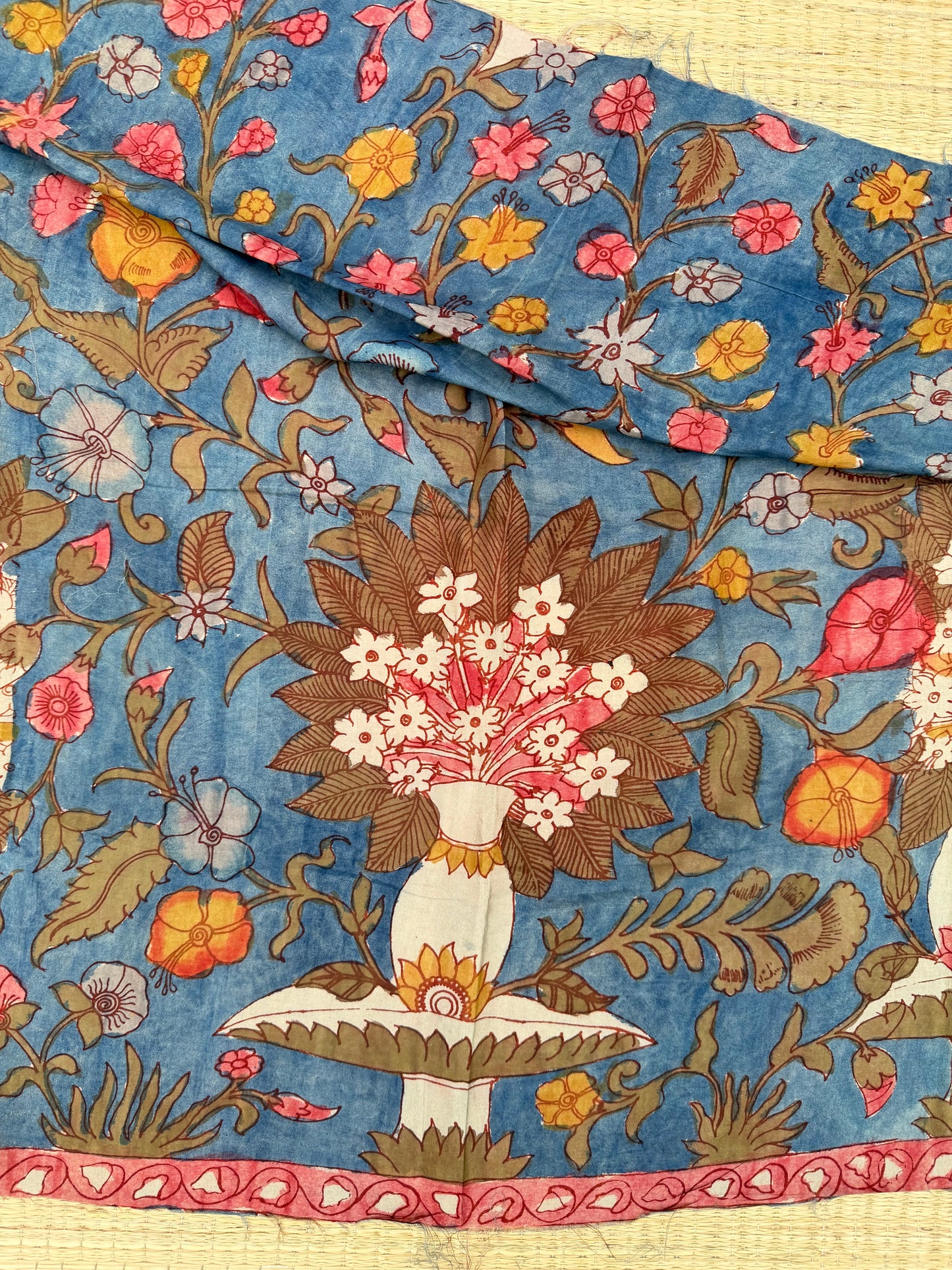 Penkalamkari Pure silkcotton blouse materials
