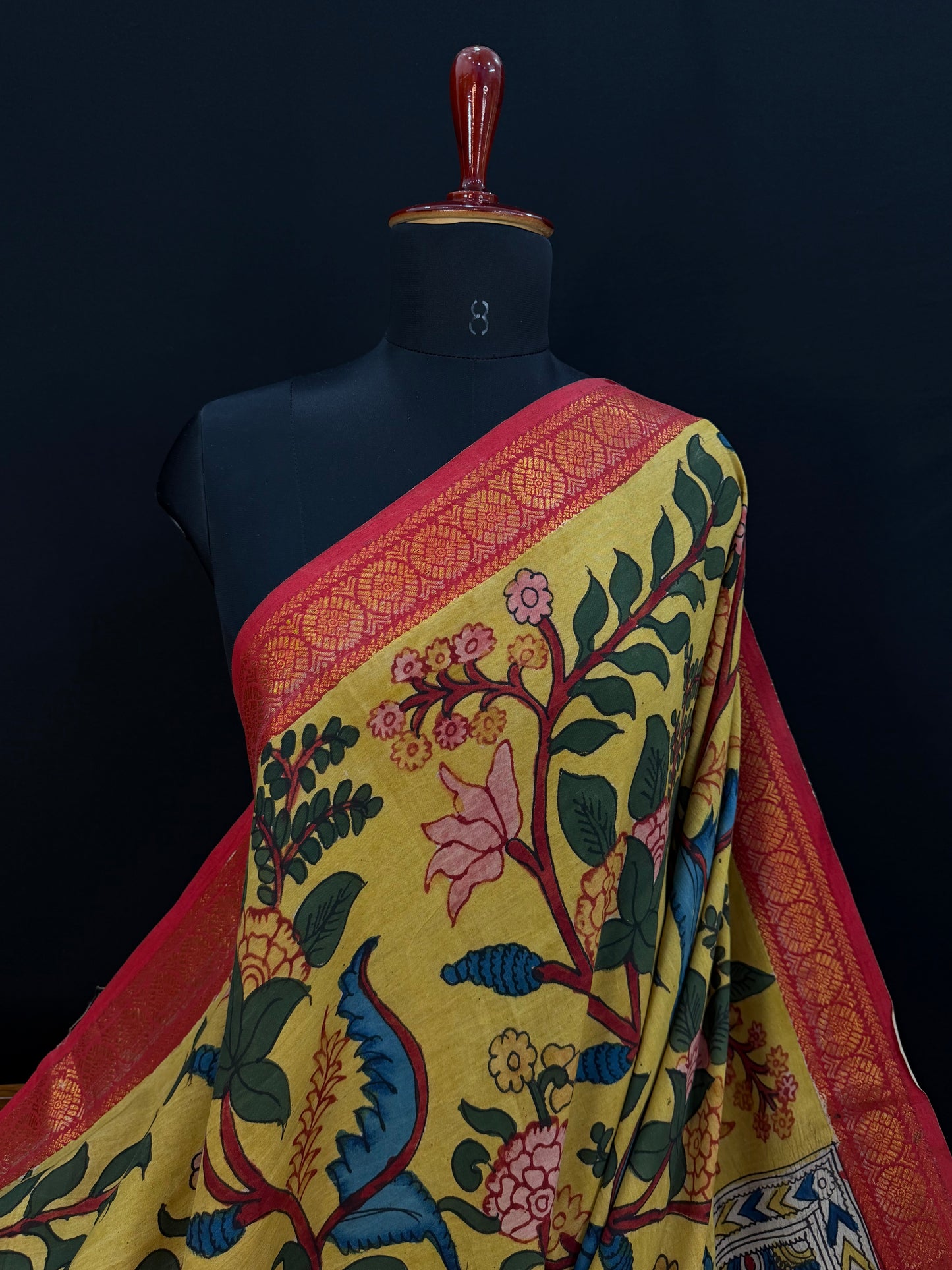 Silkcotton Penkalamkari Saree