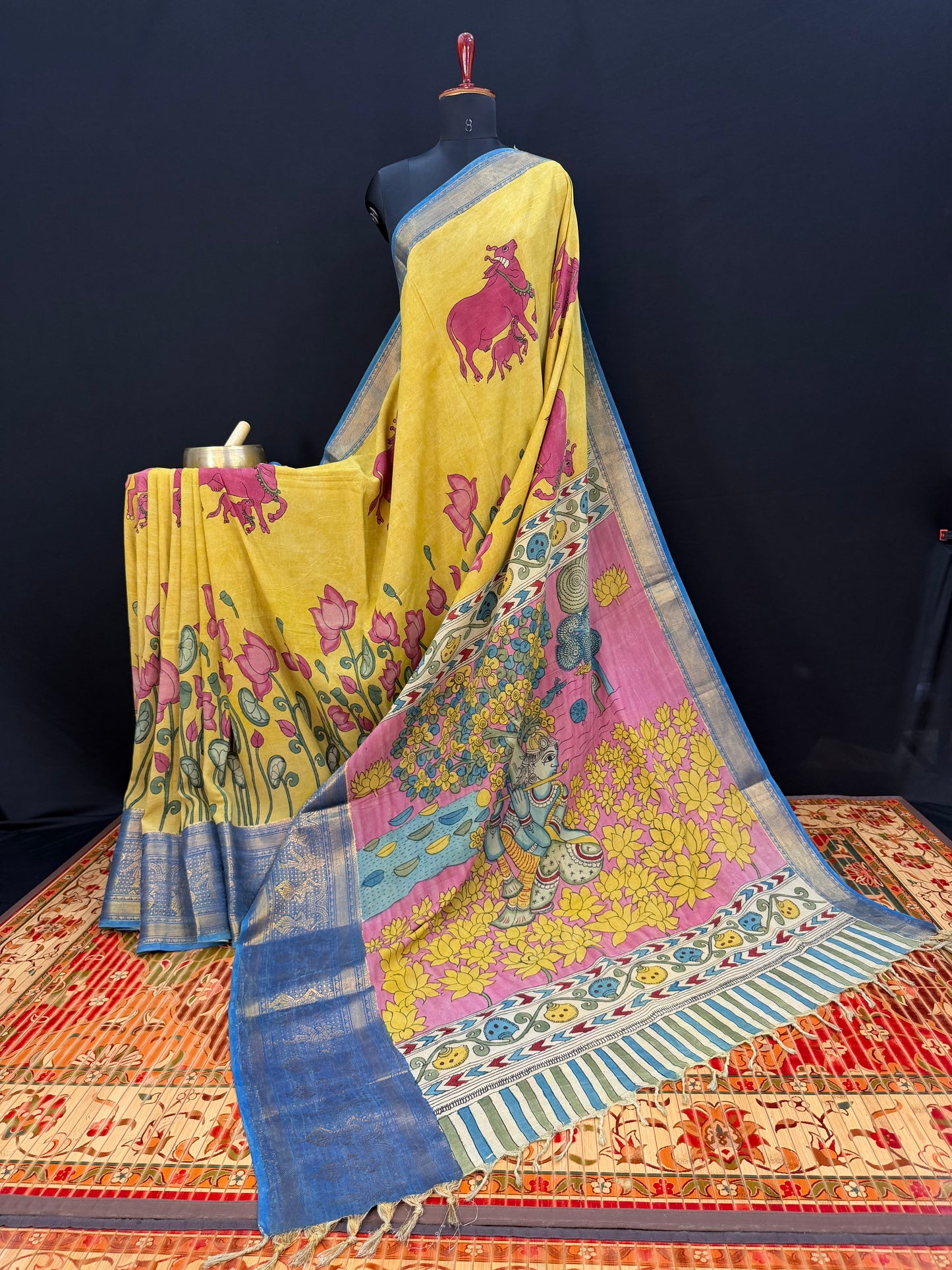 Silkcotton Penkalamkari Saree