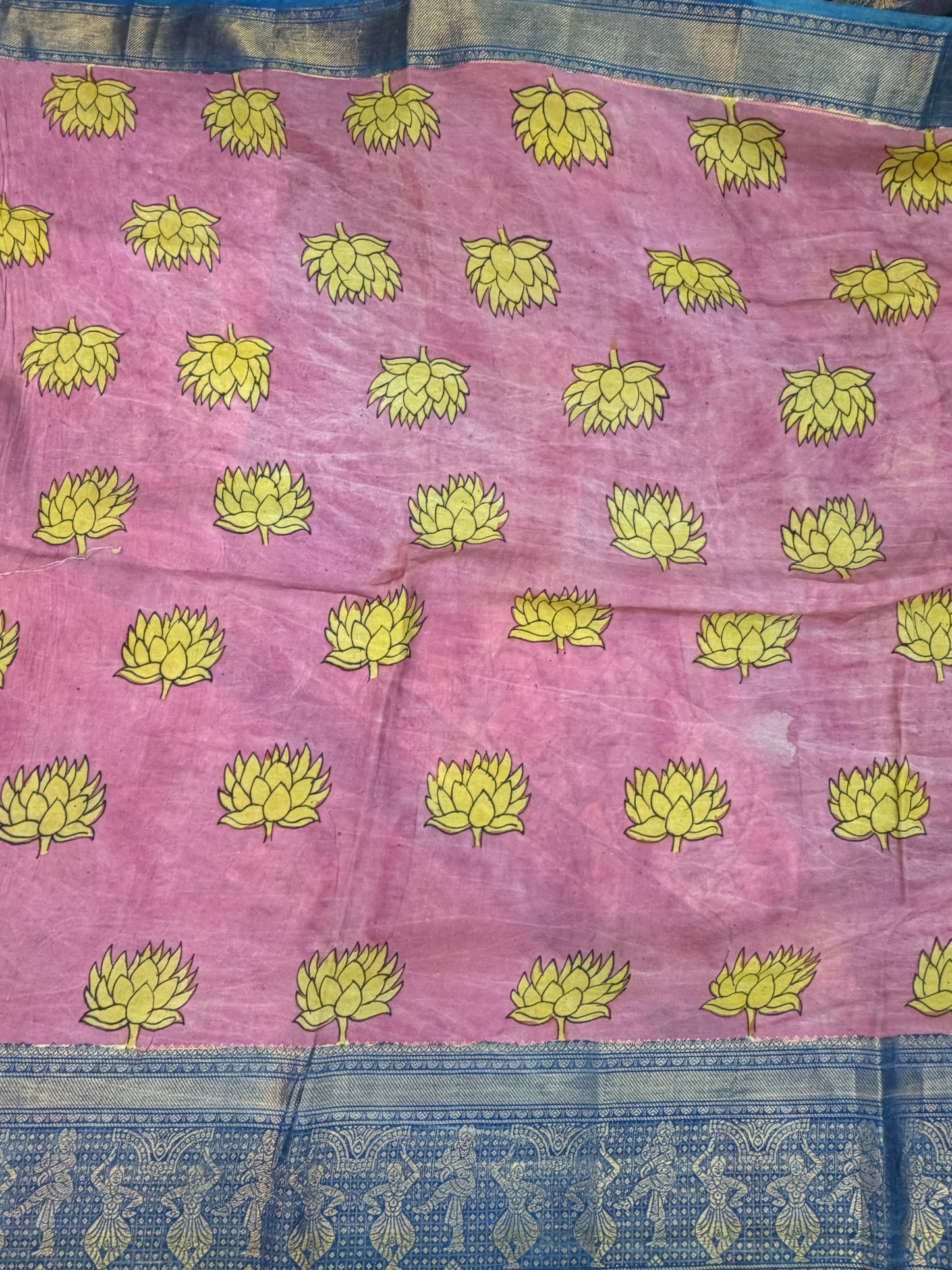 Silkcotton Penkalamkari Saree
