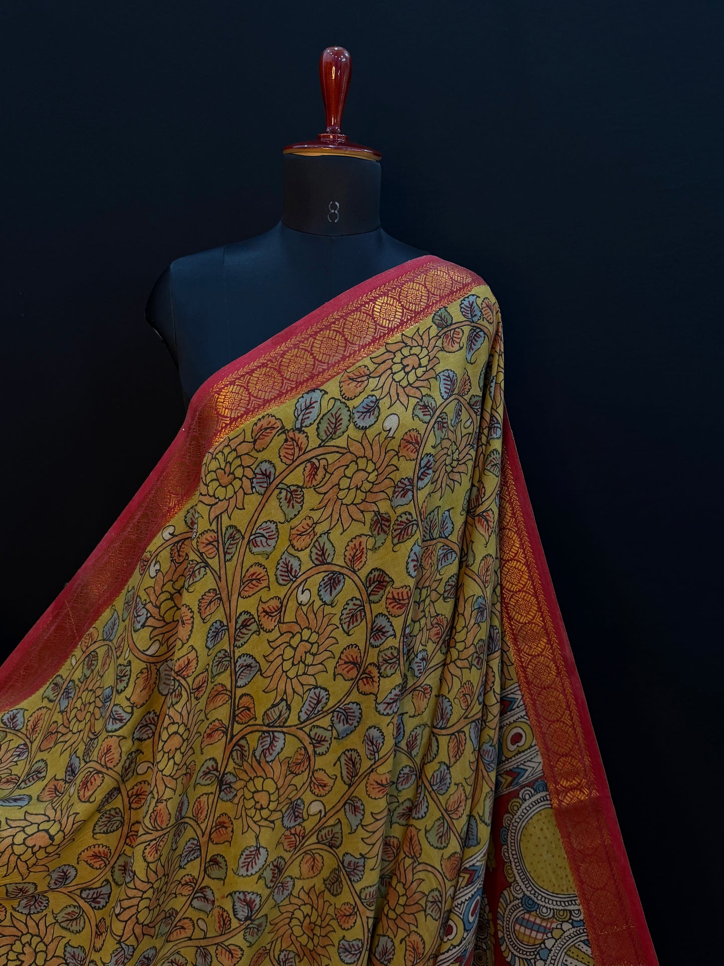 Silkcotton Penkalamkari Saree
