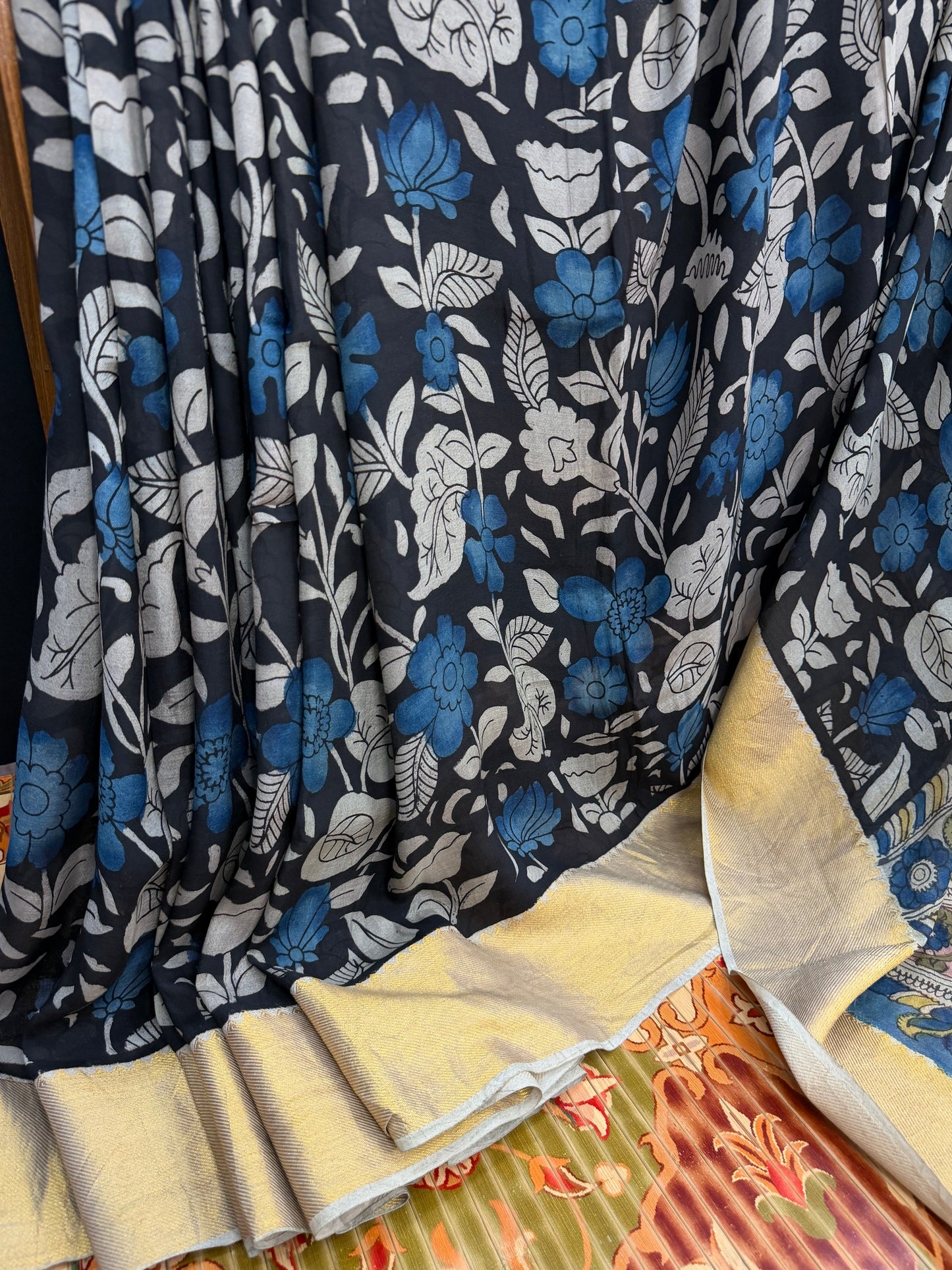 Silkcotton Penkalamkari Saree