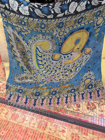 Silkcotton Penkalamkari Saree