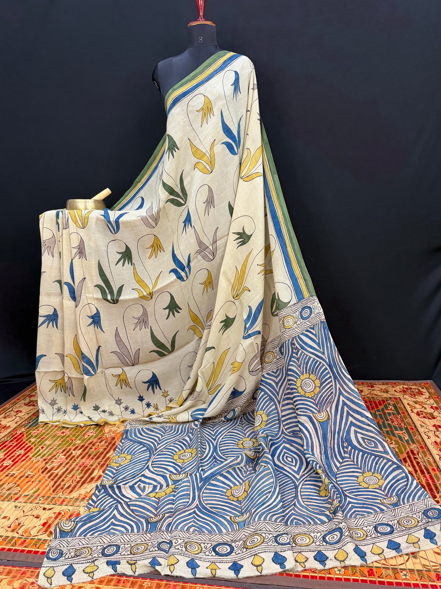 Silkcotton Penkalamkari Saree