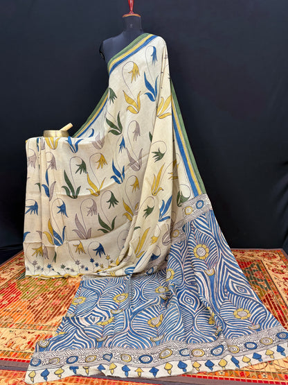 Silkcotton Penkalamkari Saree