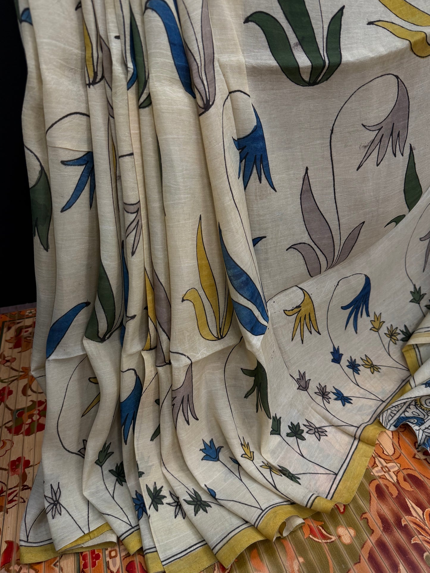 Silkcotton Penkalamkari Saree