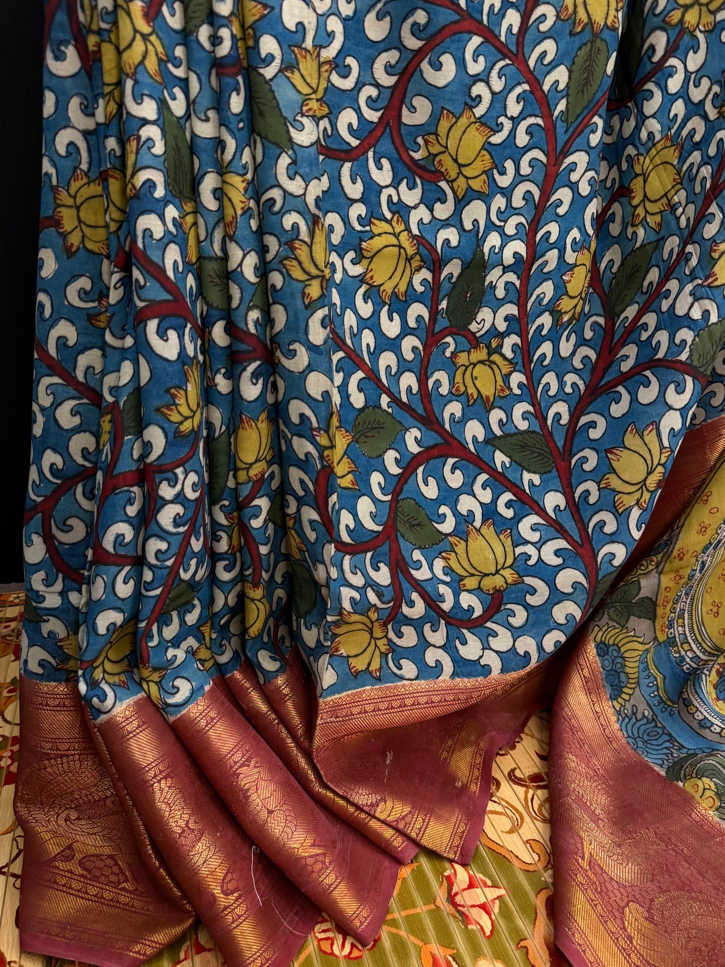 Silkcotton Penkalamkari Saree