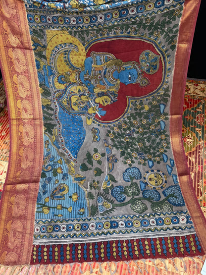 Silkcotton Penkalamkari Saree