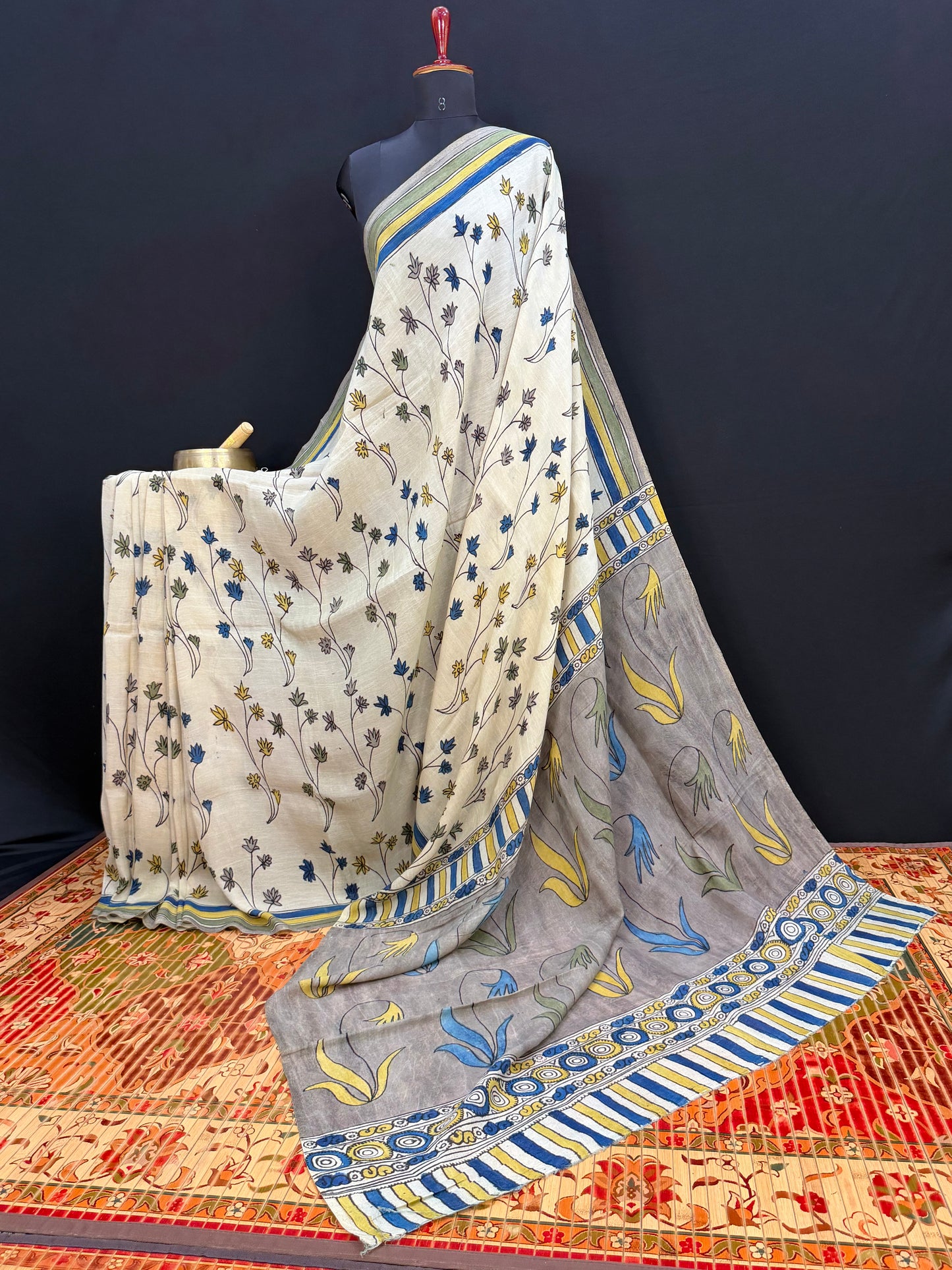 Silkcotton Penkalamkari Saree