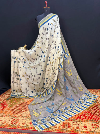 Silkcotton Penkalamkari Saree
